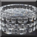 G14. Signed Oleg Cassini bubble crystal wine bottle holder. - $18 